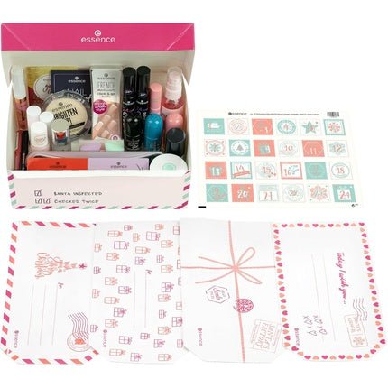 Essence X - Mas Mail DIY Advent Calendar 2023 Beauty Surprises - Acetone - Free and Paraben - Free - Gift for Beauty Lovers - Self - Filling - Maison des fragrances