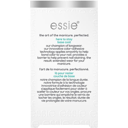 Essie Base Coat Here to Stay Nail Polish Color Fixation and Nail Protection from Discoloration 13.5ml - Maison des fragrances