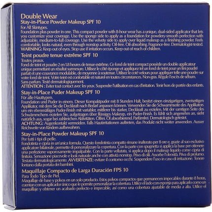 Estee Lauder Double Wear Stay - in - Place SPF 10 Powder Makeup 0.42 Ounce 98 Spiced Sand - Maison des fragrances