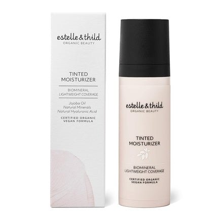Estelle & Thild Organic Beauty Tinted Moisturizer Dark 100% Natural Certified Organic Vegan Formula Cruelty Free Non - Comedogenic Sweden 30ml - Maison des fragrances