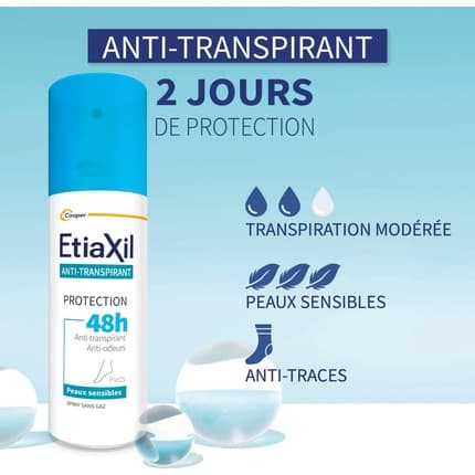 Etiaxil Anti-Perspirant Deodorant 48h for Feet Déodorant (Déo) Mixte 100ml - Maison des fragrances