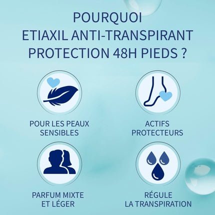 Etiaxil Anti-Perspirant Deodorant 48h for Feet Déodorant (Déo) Mixte 100ml - Maison des fragrances