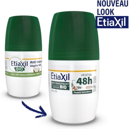 Etiaxil Plant Antiperspirant Deodorant 48h Roll-On Organic Déodorant (Déo) Mixte 50ml - Maison des fragrances