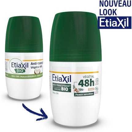 Etiaxil Plant Antiperspirant Deodorant 48h Roll-On Organic Déodorant (Déo) Mixte 50ml - Maison des fragrances