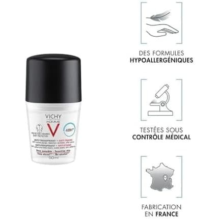 Vichy man 48h anti-person anti-sleeping anti-mark roll-on 50ml