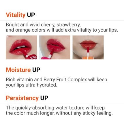 ETUDE Dear Darling Water Tint Cherry Ade 21AD - Vivid Color Lip Stain with Moisturizing Weightless Finish - Smudge - proof Lightweight Lip Tint K - beauty - Maison des fragrances