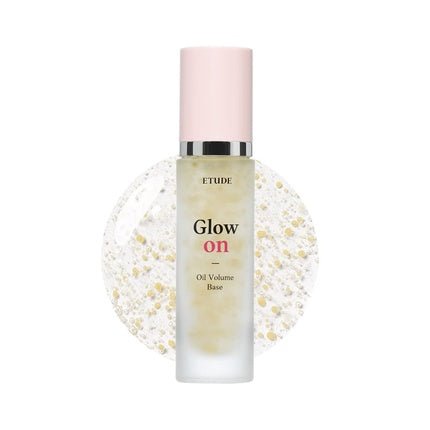 ETUDE Glow On Base Oil Volume 30ml 21AD All - in - One Makeup Oil Volume Glowing Base with Long - Lasting Effect and Dewy Finish Korean Makeup - Maison des fragrances