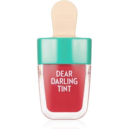 Etude House Dear Darling Water Gel Tint Ice Cream RD307 Watermelon Red 21AD Vivid High - Color Lip Tint with Minerals from Soap Berry Extract to Moisturize Your Lips - Maison des fragrances