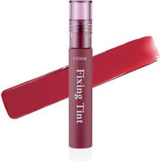 Etude House Fixing Tint 4g Long Lasting High Pigmented Liquid Lipstick Lip Stain Waterproof Lightweight Matte Finish Full Coverage 07 Cranberry Plum - Maison des fragrances