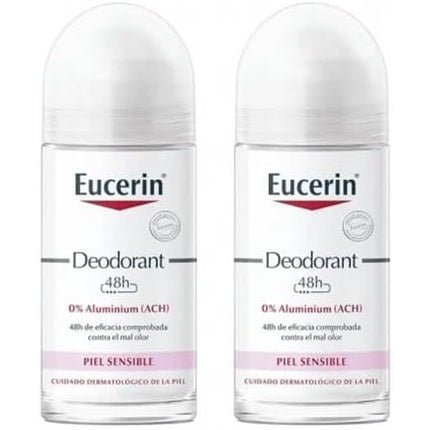 Eucerin Deodorizing Roll-On 24h Without Aluminum - Pack of 2 50ml Unisexe - Maison des fragrances