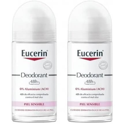 Eucerin Deodorizing Roll-On 24h Without Aluminum - Pack of 2 50ml Unisexe - Maison des fragrances