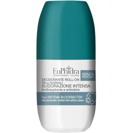 Euphidra Intense Sweating Roll-On Deodorant Fragrance-Free Alcohol-Free Déodorant (Déo) Mixte 50ml - Maison des fragrances