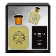 Evaflorparis Whisky for Men Gift Box Eau de Toilette 100ml Miniature 7.5ml Travel Perfume 20ml Set Perfume Spray Men Perfume 520g - Maison des fragrances