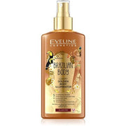 EVELINE Brazilian Body Luxurious Golden Bronzing Mist 5in1 Moisturizes, Brightens, Smooths, Evens Skin Tone 150ml - Maison des fragrances