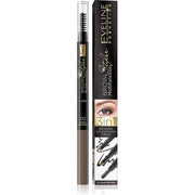 Eveline Brow Multifunction 3 In 1 Brow Liner Filling Powder & Brush 02 Dark Brown - Maison des fragrances