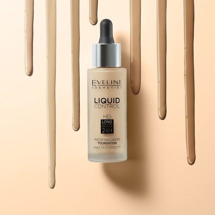 Eveline Cosmetics Liquid Control HD Mattifying Face Primer 32ml No. 001 Porcelain - Maison des fragrances