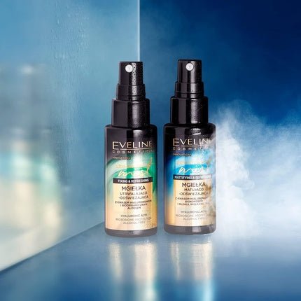 EVELINE COSMETICS Long Lasting Mist Matting Refreshing Bioorganic Coconut Water Hyaluronic Acid Organic Based Product Vegan Formula Natural Composition 50ml - Maison des fragrances