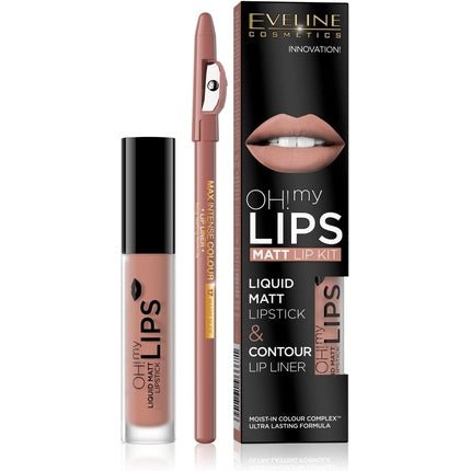 Eveline Cosmetics Oh! My Lips Matte Liquid Lipstick & Liner - Maison des fragrances