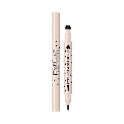 Eveline Eyeliner & Stamp In Pencil 2 In 1 01 Heart - Perfect For Eye Makeup - Maison des fragrances