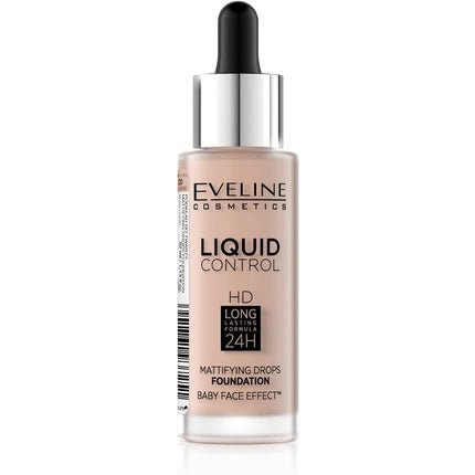 Eveline Liquid Control Foundation HD Mattifying Drops 32ml - Maison des fragrances