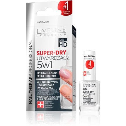 Eveline Nail Therapy 5 in 1 Super Dry Top Coat and Express Nail Polish Dryer 12ml - Maison des fragrances