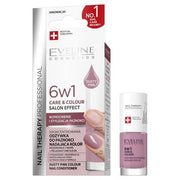 Eveline Nail Therapy 6 In 1 Care & Colour Concentrated Nail Treatment Dusty Pink 5ml - Maison des fragrances
