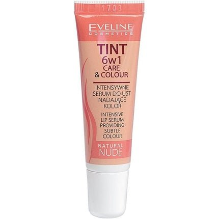 EVELINE Tint 6in1 Care & Colour Intensive Lip Balm Serum Subtle Colour Natural Nude - Maison des fragrances