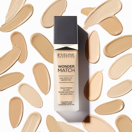 Eveline Wonder Match Foundation 12 Light Natural 30ml - Maison des fragrances