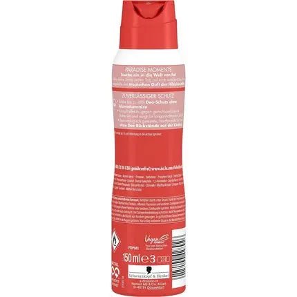 Fa Deodorant Spray Paradise Moments with the Tropical Scent of Hibiscus Flower 48h Protection 150ml - Maison des fragrances