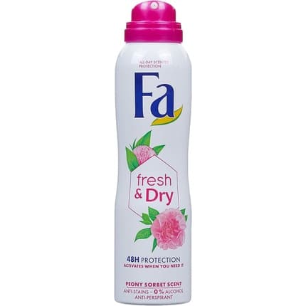 FA Fresh & Dry Peony Sensor Bed Antiperspirant Déodorant (Déo) Mixte 150ml - Maison des fragrances