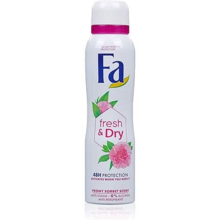 FA Fresh & Dry Peony Sensor Bed Antiperspirant Déodorant (Déo) Mixte 150ml - Maison des fragrances