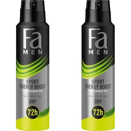 FA Sport Energy Boost Anti-Perspirant Deodorant with Refreshing Scent Déodorant (Déo) Homme 150ml - Maison des fragrances