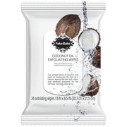 Fake Bake Coconut Oil Exfoliating Face & Body Wipes with Calendula, Chamomile, Aloe, and Vitamin E - Maison des fragrances