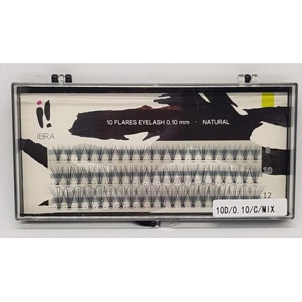 False Eyelashes Naturals Knot 0.10 - C - MIX IBRA Makeup Fake Lashes Individual Long C Profile Eye - Maison des fragrances