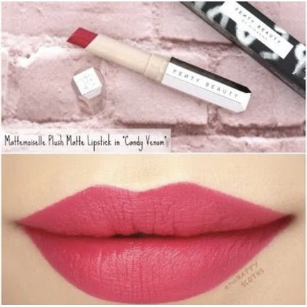 Fenty Beauty Mattemoiselle Plush Matte Lipstick Candy Venom Pink Fuchsia NIB - Maison des fragrances