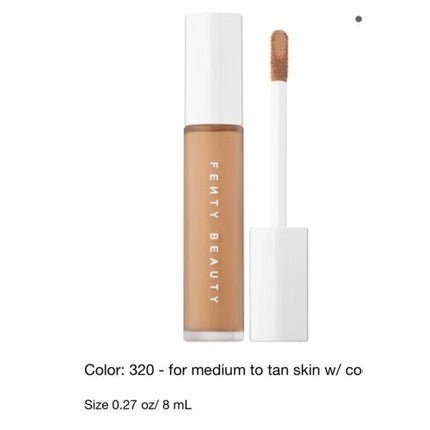 FENTY Pro Filt'r Instant Retouch Concealer 320 Full Size 8ml - New Box - Maison des fragrances