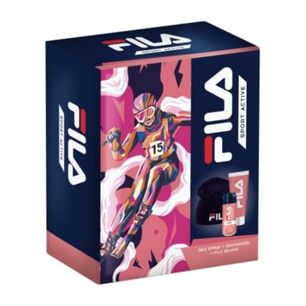 Fila 2024 Bravery Woman Deodorant 150 Ml + Bath Gel 500 Ml + Beanie pour femme - Maison des fragrances