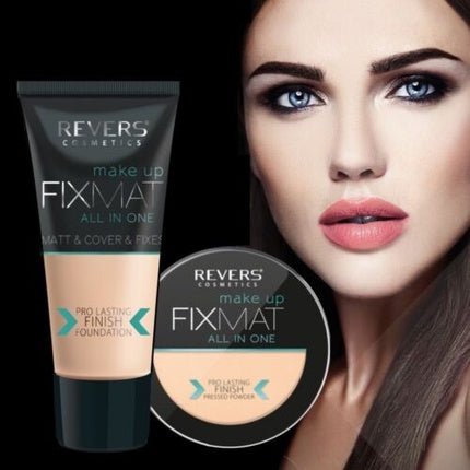 FIXMAT ALL in ONE Pro Long - lasting Matte Finish Foundation Powder Makeup Coverage - Maison des fragrances