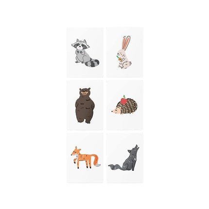 Forest Animals Augmented Reality Set Temporary Tattoos - Maison des fragrances