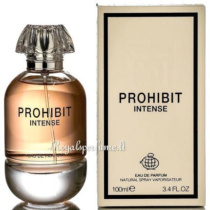 Fragrance World Prohibit Intense Perfumed Water Eau de Parfum (EDP) Femme 100ml - Maison des fragrances