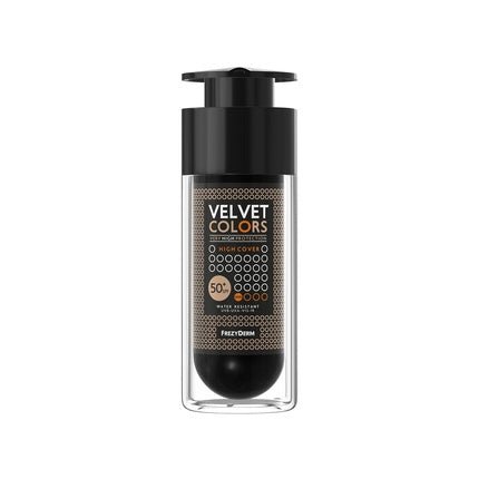 Frezyderm Velvet Colors High Coverage SPF 50+ Foundation 30ml - Bronze - Maison des fragrances