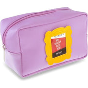 Friends TV Show Yellow Frame Cosmetic Bag Make - Up Pouch Iconic Friends TV Series Themed Gift Novel Nostalgic Personalizable Gold Frame Add Your Own Photo - Maison des fragrances