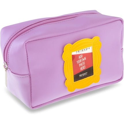 Friends TV Show Yellow Frame Cosmetic Bag Make - Up Pouch Iconic Friends TV Series Themed Gift Novel Nostalgic Personalizable Gold Frame Add Your Own Photo - Maison des fragrances