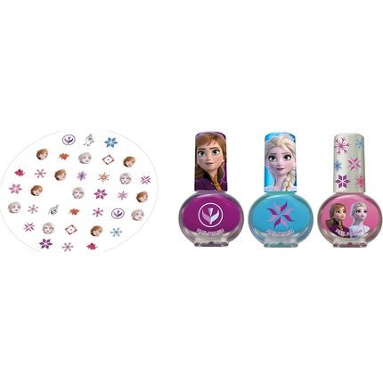 Frozen Nail Set 3 Nail Polish + Nail Stickers - Maison des fragrances