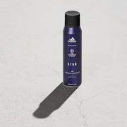Adidas UEFA Star Edition Deo Body Spray Deodrant Spray for Men Vegan Formula 150ml