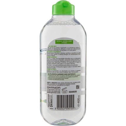Garnier Micellar Water Daily Cleanser 400ml Fresh - Maison des fragrances