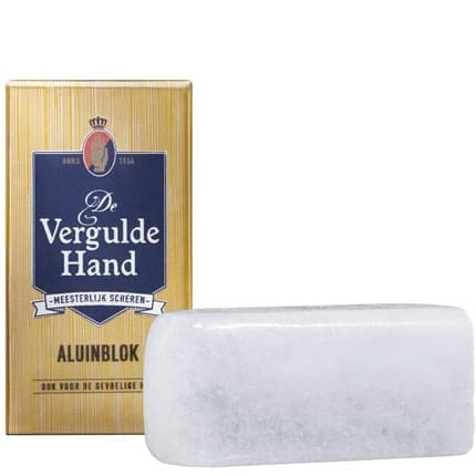 De Vergulde hand shaving alum stone 75g