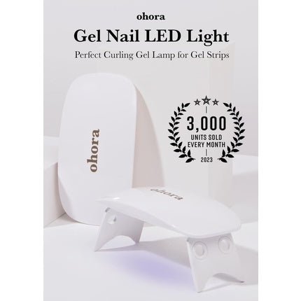 Gel Nail UV Light LED Lamp by Ohora 6W Max 2 Timers Portable Lamp for Curing Gel Nail Art Polish Stickers and Strips Pro Gel Lamp - Maison des fragrances