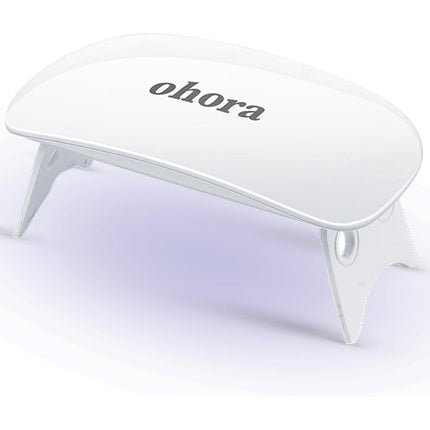 Gel Nail UV Light LED Lamp by Ohora 6W Max 2 Timers Portable Lamp for Curing Gel Nail Art Polish Stickers and Strips Pro Gel Lamp - Maison des fragrances
