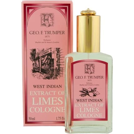 Geo F. Trumper Geo F.Trumper West Indian Extract Of Limes Glass Atomiser Bottle Eau de Cologne 50ml Unisexe - Maison des fragrances